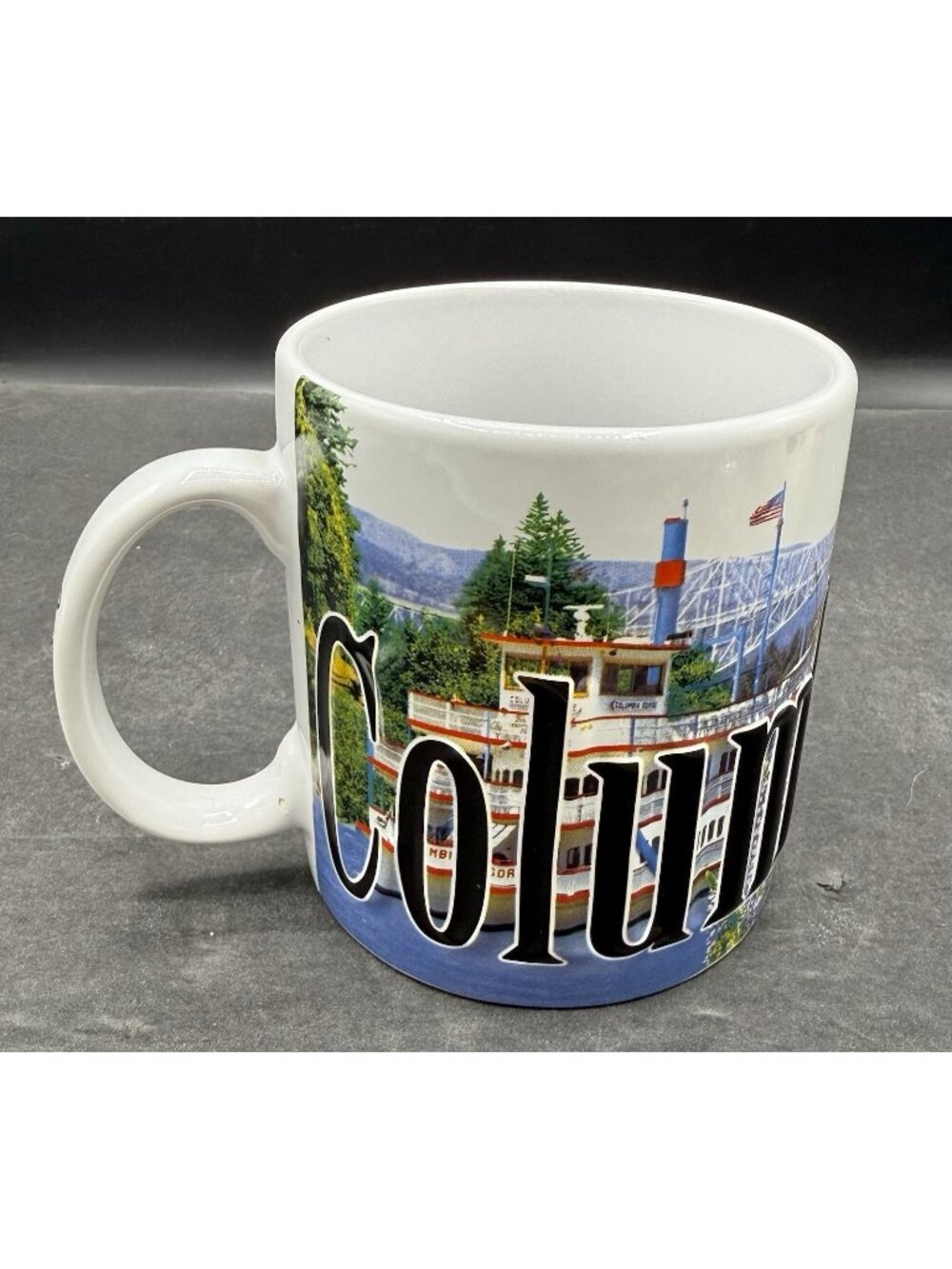 Americaware Columbia Gorge Mug Scenic Oregon View Bridge Of The Gods 16 Oz 2016